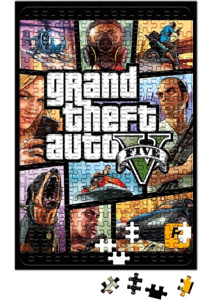 Grand Theft Auto 5 Gta V Puzzle 240 Parça Yapboz