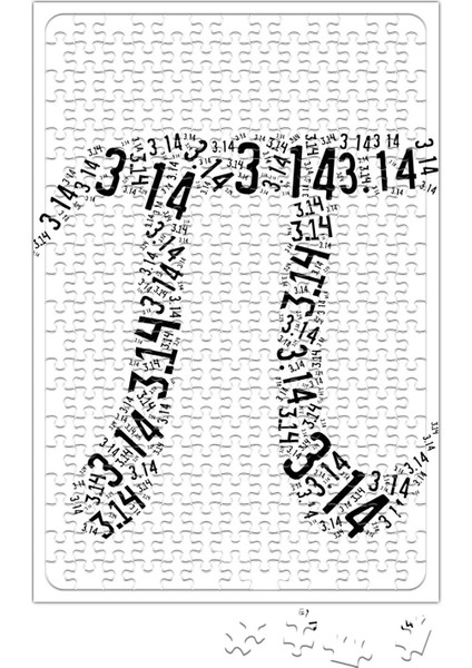 Pi Sayisi Mathematica Matematik Özel Tasarim Pi Günü Puzzle