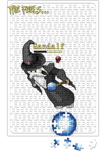 Red Skull The Feels Tibia Puzzle 240 Parça Yapboz