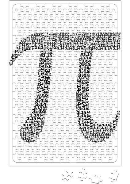 Pi Sayisi Mathematica Matematik Özel Tasarim Pi Günü Puzzle