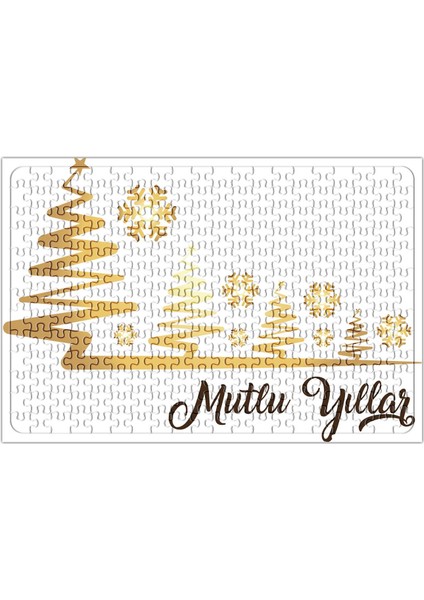 Mutlu Yıllar Illüstrasyon Puzzle 240 Parça Yapboz
