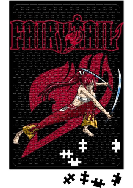 Fairy Tail Erza Scarlet Two Swords Anime Manga Puzzle