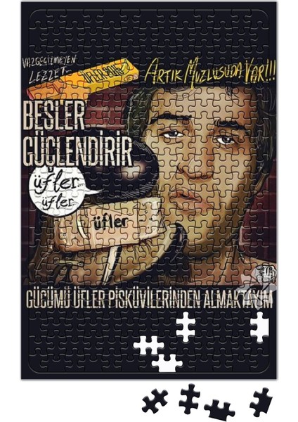 Kemal Sunal 100 Numaralı Adam Üfler Bisküvileri Puzzle