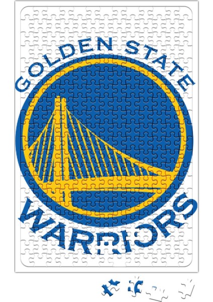 Baskı Dükkanı Golden State Warriors Logo Puzzle 240 Parça Yapboz