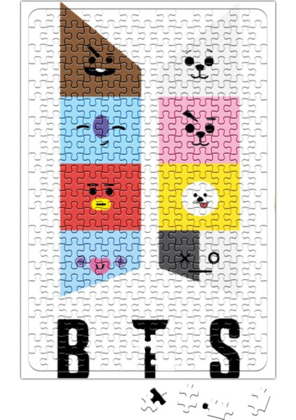 Bts BT21 Karakterleri Puzzle 240 Parça Yapboz