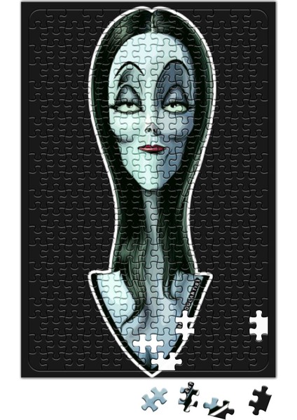 Baskı Dükkanı Morticia The Ultimate Goth Wife Puzzle 240 Parça Yapboz