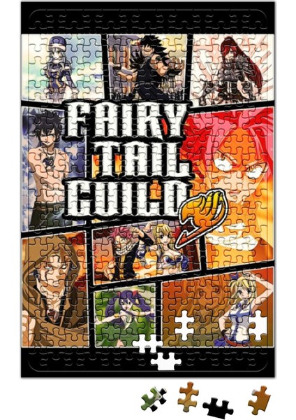 Fairy Tail Guild Anime Gta Style Puzzle 240 Parça Yapboz