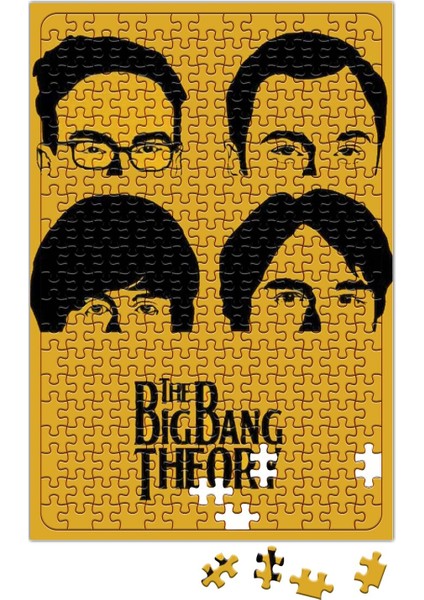The Big Bang Theory Sarı Zemin Puzzle 240 Parça Yapboz