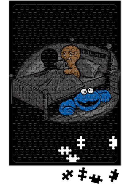 Cookie Monster Kurabiye Canavarı Öcü Korku Puzzle 240 Parça
