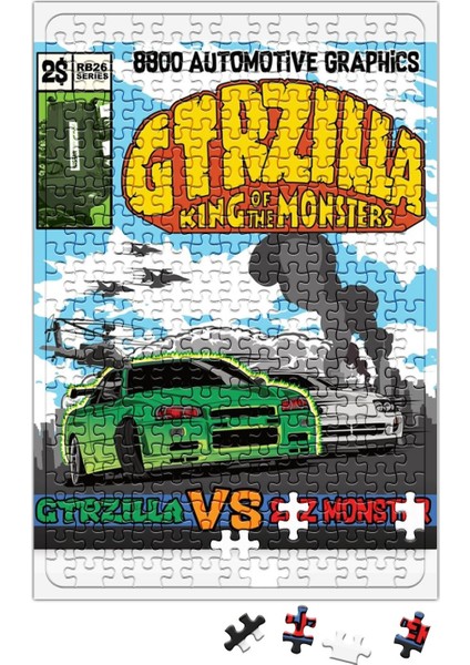 Crazy Gtrzilla R34 King Of The Monsters Puzzle 240 Parça Yapboz