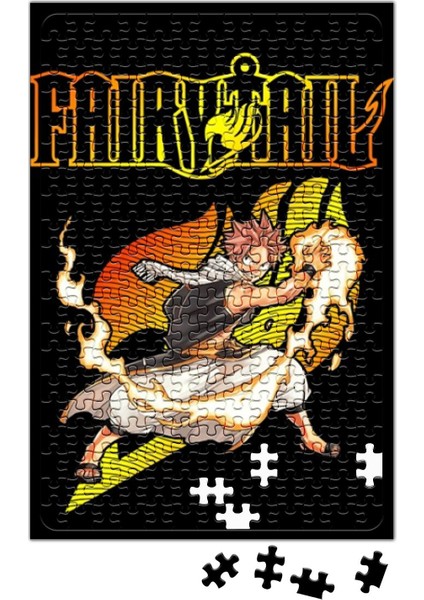Fairy Tail Anime Manga Natsu Dragneel Fire Puzzle