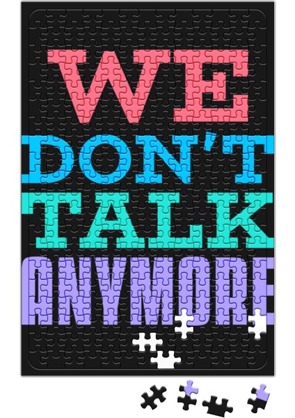 Lyric We Don't Talk Anymore Puzzle 240 Parça Yapboz