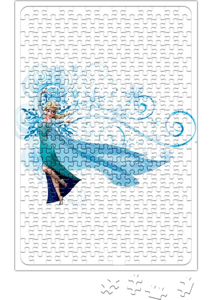 Elsa Kristoff Anna Olaf Puzzle 240 Parça Yapboz