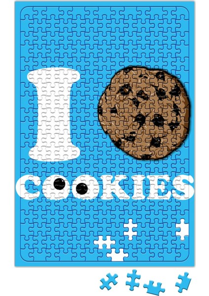 Cookie Monster Kurabiyeleri Severim Kurabiye Canavarı Puzzle