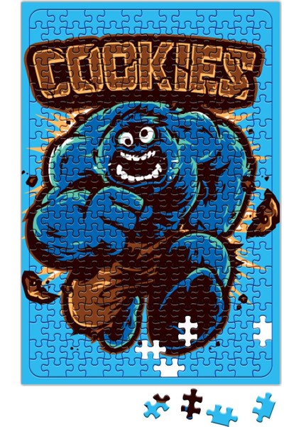 Cookie Monster Kurabiye Canavarı Hulk Puzzle 240 Parça Yapboz