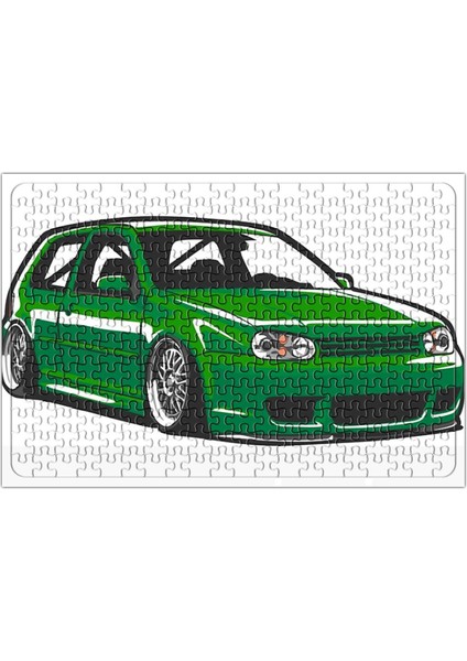 Stanced Out Golf Mk4 Green Puzzle 240 Parça Yapboz