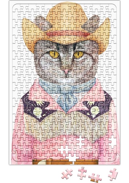 Süslü Kedi Cats Puzzle 240 Parça Yapboz