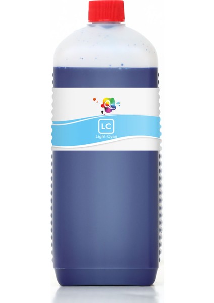 Hp 70 Mürekkep 8 Renk Qc Pro Serisi 1000ML Lc Pigment Açık Mavi