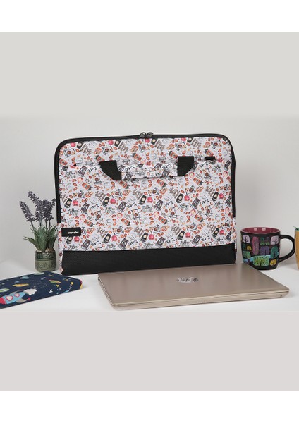 15.6'' Taban Korumalı, Omuz Askılı, Desenli Notebook Laptop Macbook Çantası - Spica fiyatları