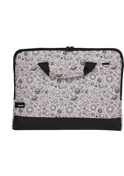 15.6'' Taban Korumalı, Omuz Askılı, Desenli Notebook Laptop Macbook Çantası - Space