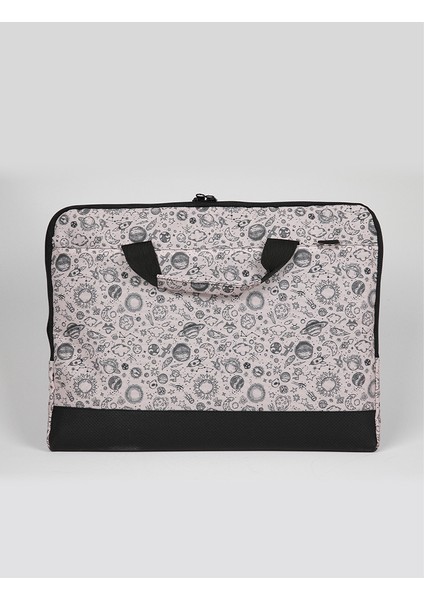 15.6'' Taban Korumalı, Omuz Askılı, Desenli Notebook Laptop Macbook Çantası - Space indirimleri