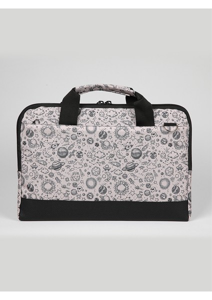 13'' - 13.3'' Taban Korumalı, Omuz Askılı Desenli Macbook Air-Pro Laptop Çantası - Space indirimleri