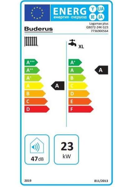 Logamax Plus GB072 24/29 Kw 20.000 K. Tam Yoğuşmalı Kombi