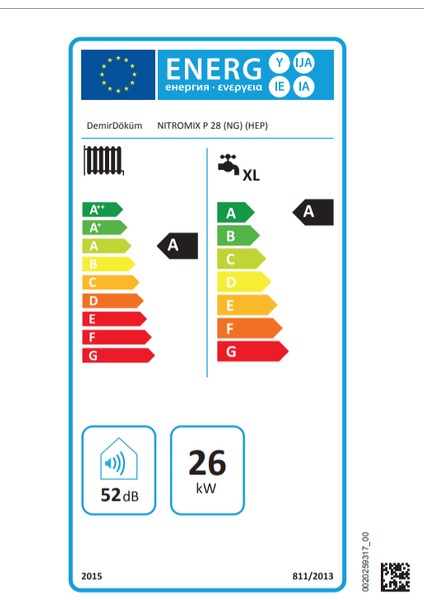 Nitromix 28/28 Kw (24.000 Kcal) Tam Yoğuşmalı Kombi