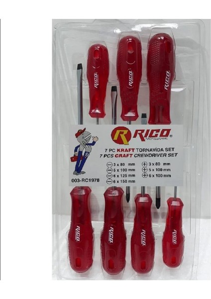 RC1978 Kraft Tornavida Seti Takımı 7 Parça fiyatları