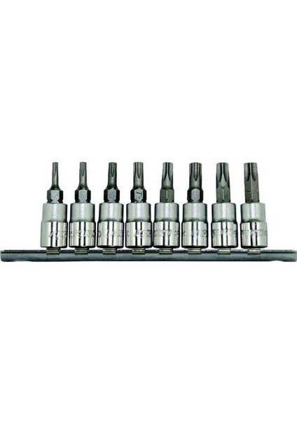 RC7023 1/4" Lokmalı Torx Uç Seti Takımı 8 Parça (37L)