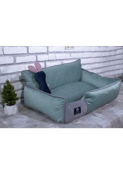 Lux Seri İç Mekan Fermuarlı Yıkanabilir Kedi ve Köpek Yatağı Turkuaz S fırsatları