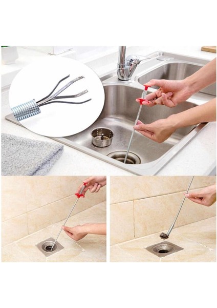 Esnek Lavabo Banyo Küvet Tıkanıklık Açıcı Tel Tıkanma Önleyici fiyatları