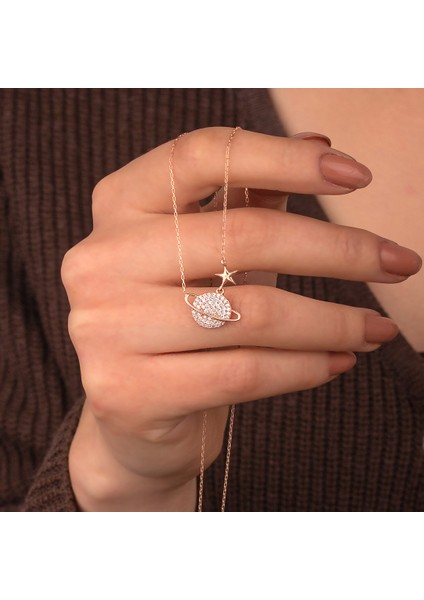 925 Ayar Gümüş Gezegen Kolye modelleri