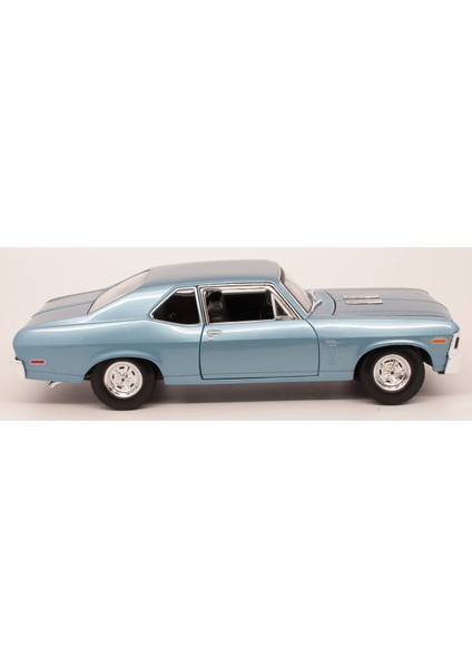 1/18 1970 Model Chevrolet Nova Ss Mavi