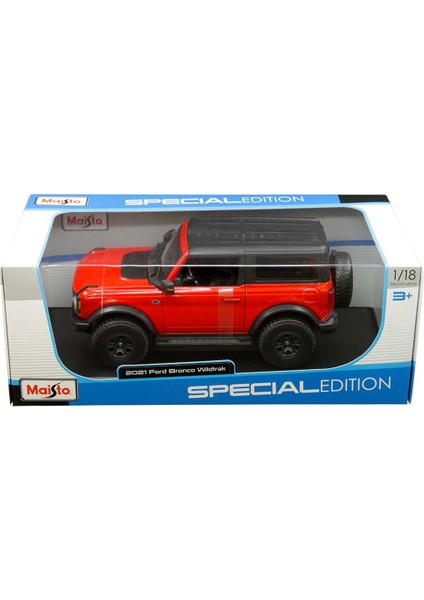 1/18 2021 Model Ford Bronco Wildtrak Kırmızı