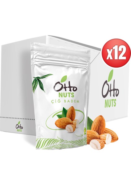 Otto Nuts Vegan Çiğ Badem 12 x 40 g