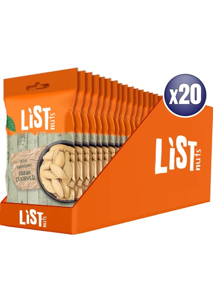 Kavrulmuş Kabak Çekirdeği 20 x 40 G