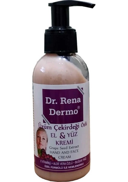 Dr. Rena Dermo Üzüm Çekirdeği Özlü El ve Yüz Kremi 150 ml