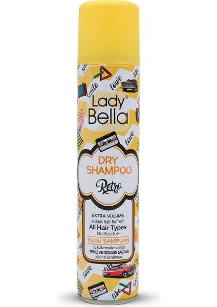 Ekstra Hacim Kuru Şampuan 200 ml Normal Saçlar İçin Nostaljik Kokulu