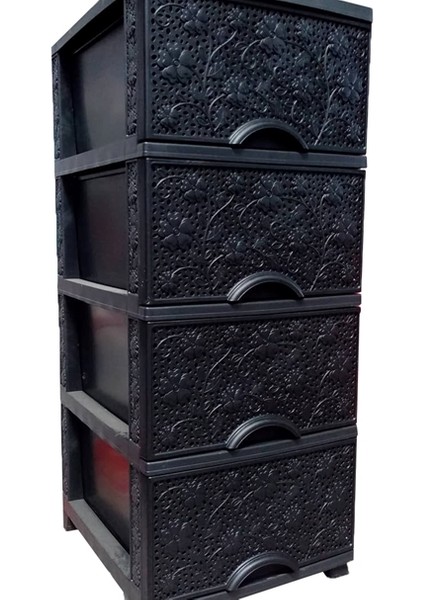 Ekonomik Papatya Desen Komidin - Siyah