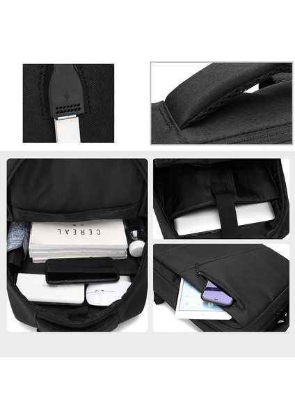 Moda Seyahat Sırt Çantası, 15.6 Inç Dizüstü Bilgisayar Sırt Çantası, Okul Çantası, Iş Çantası, USB Şarj Portlu Erkek Su Geçirmez Iş Çantası fiyatları
