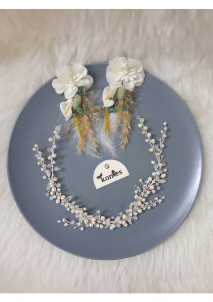 Tacı Saç Aksesuarı ve Küpe