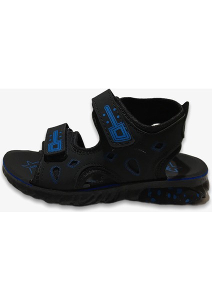 Çocuk Erkek Siyah Bantlı Sandalet