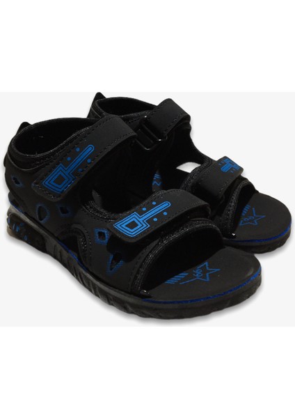 Çocuk Erkek Siyah Bantlı Sandalet modelleri