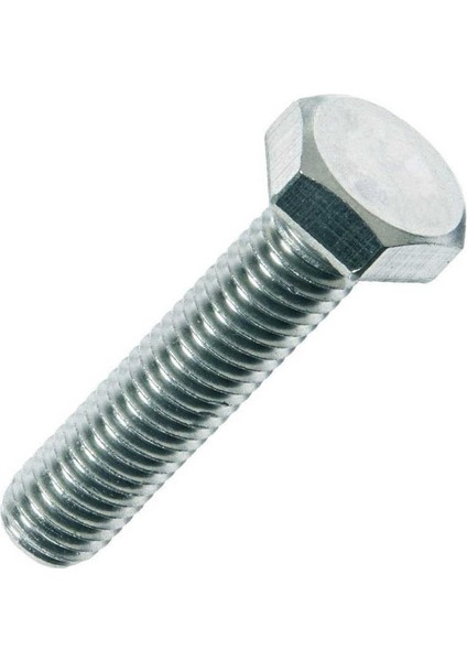 M 10X45 Dın 933 10.9 Kalite Cıvata Beyaz Akb 1 Adet