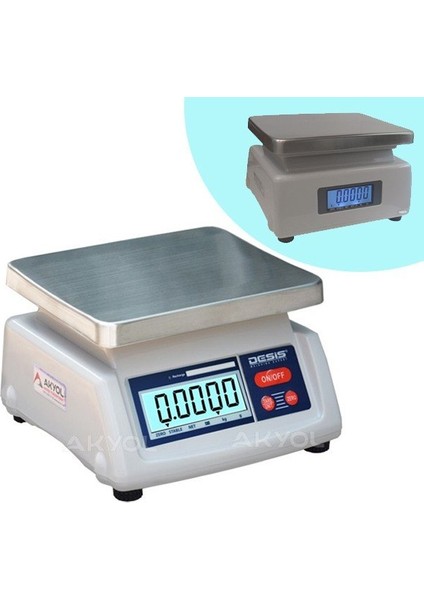 2e-3 T28 Çift Ekranlı Dijital Terazi Kapasite 3kg Hassasiyet 0,2 gr