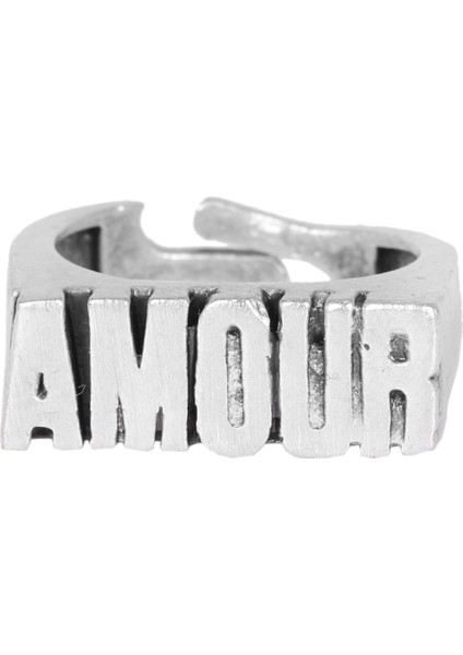 Erkek Antik Gümüş Kaplama Ayarlanabilir Amour Yüzük fırsatları