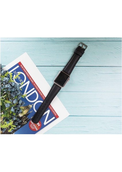 IW-42E-FL1 Apple Watch Uyumlu Kordon Siyah