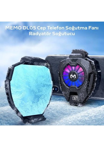 Rgb LED Işıklı Telefon Isı Göstergeli Telefon Soğutucu Fan fiyatları