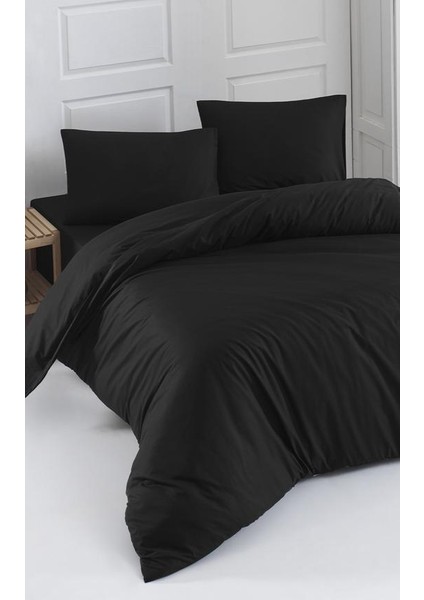 Geological Time Siyah Çift Kişilik Nevresim Takımı